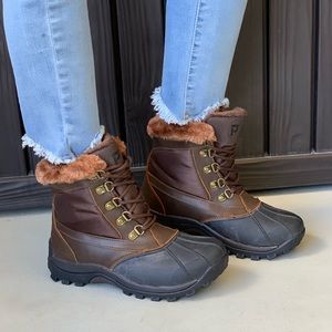 Mid Lace Waterproof Duck Boots